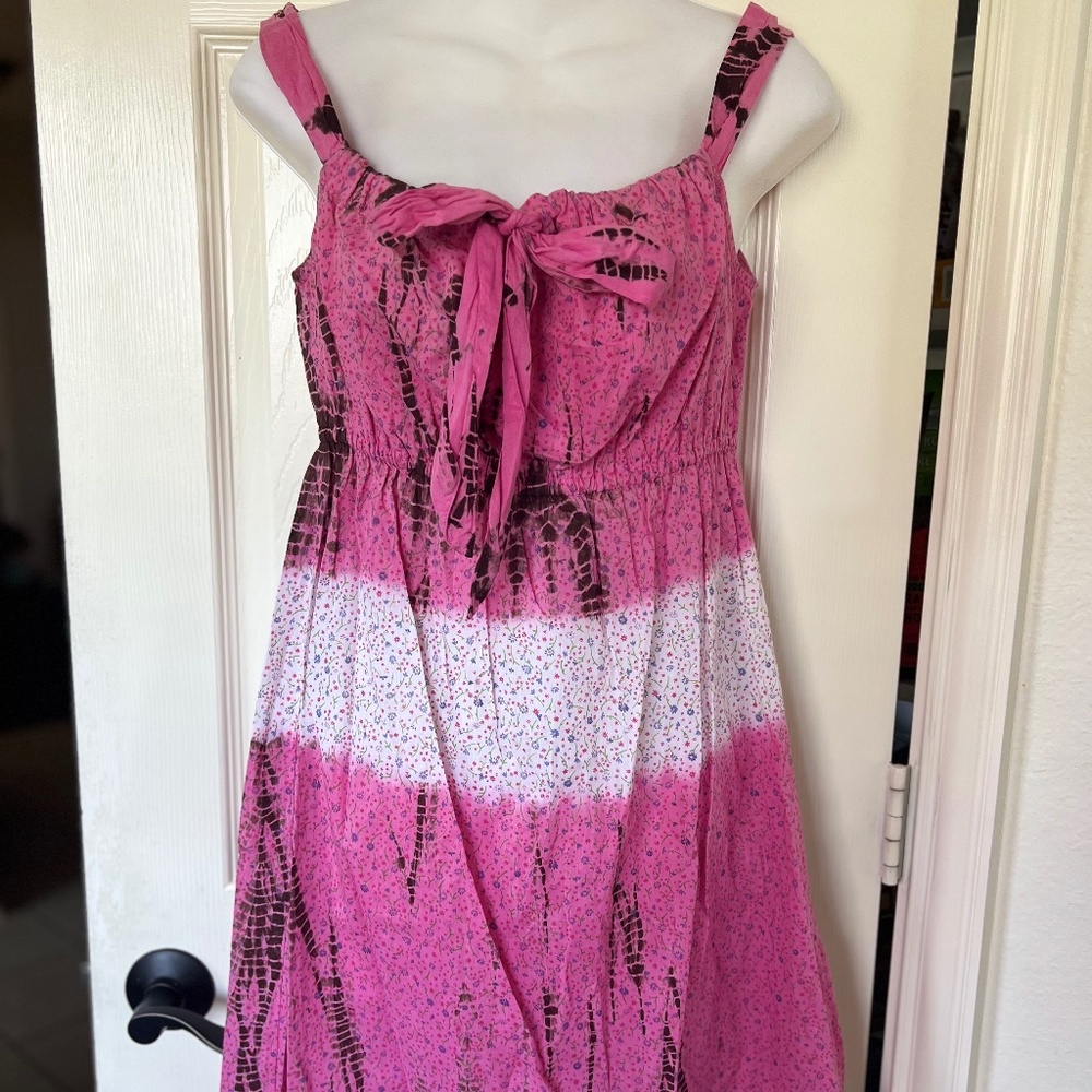 Chaudry by Anthropologie Floral Pink Dress
